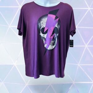 Torrid Heritage Knit Top in Deep Purple